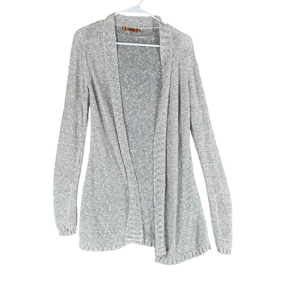 Belldini Sweaters - Belldini Women’s M Medium Gray Open Cardigan Sweater Knit Capsule Cozy Casual